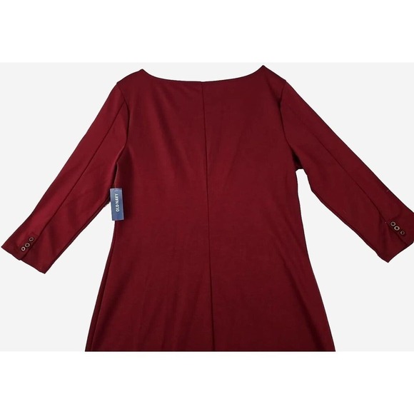 Old Navy ~Woman Size L~ Dark Burgundy Stretchy 3/4 Sleeve Dress Pullover NWT. - Picture 7 of 12